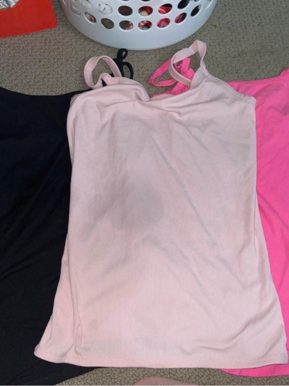 Target Light Pink Ribbed Cami Tank Top
